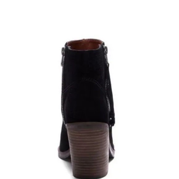 Lucky Brand Ramses Black Suede Ankle Boots - Picture 8 of 11